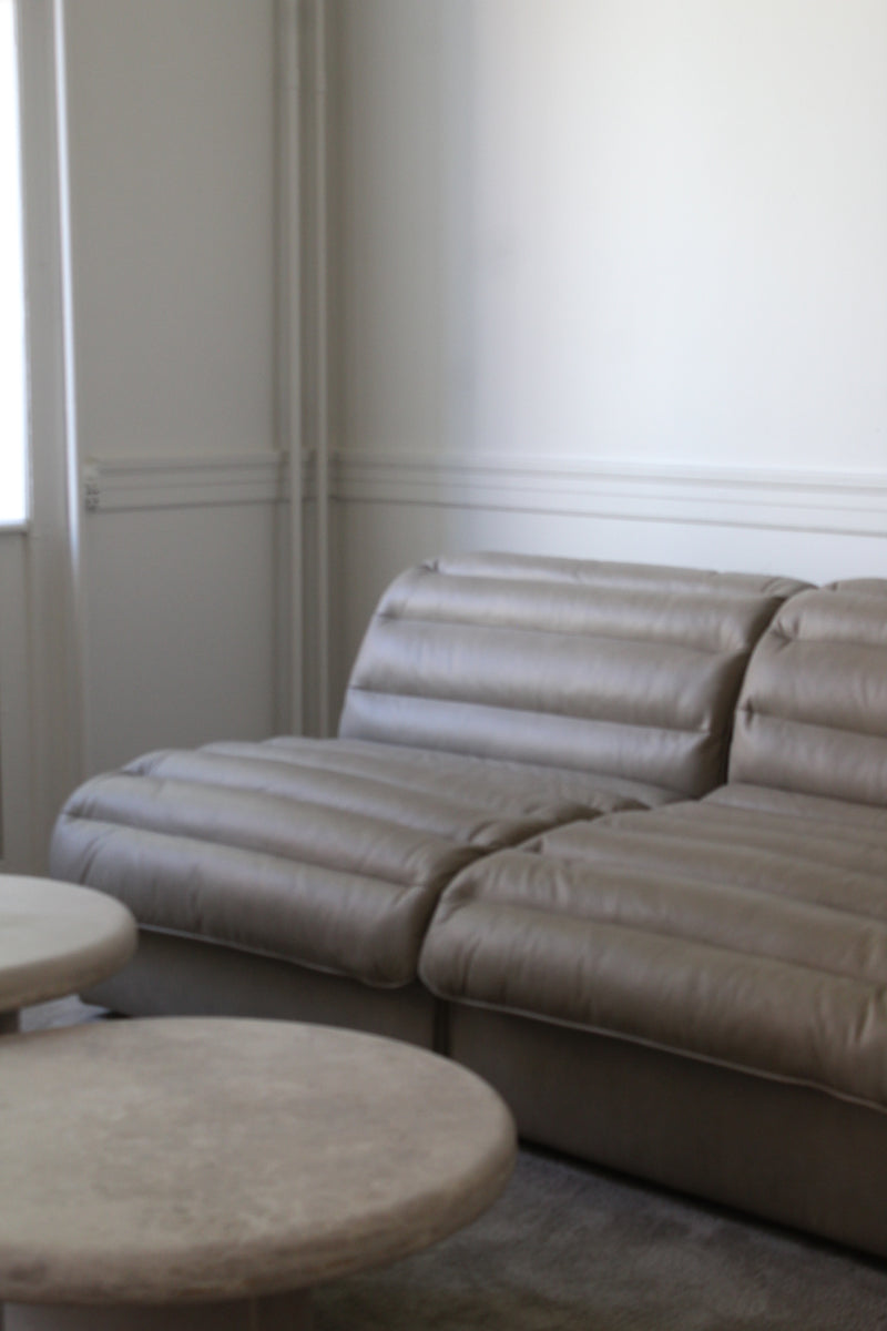 Lounge modulsofa i læder